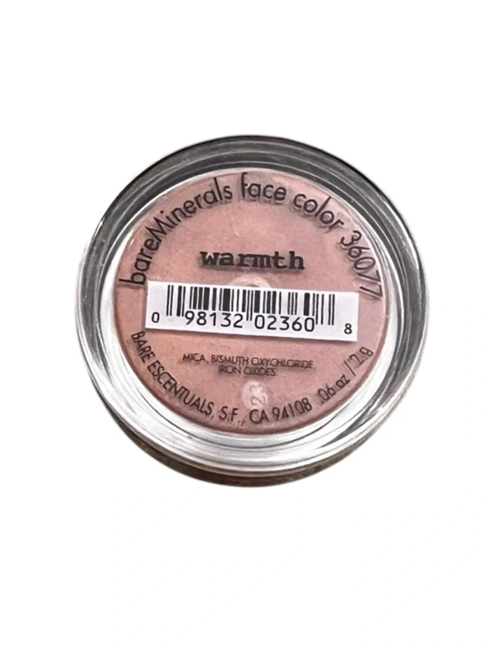 BARE MINERALS Face Color Bronzer - 36077 WARMTH .06 oz